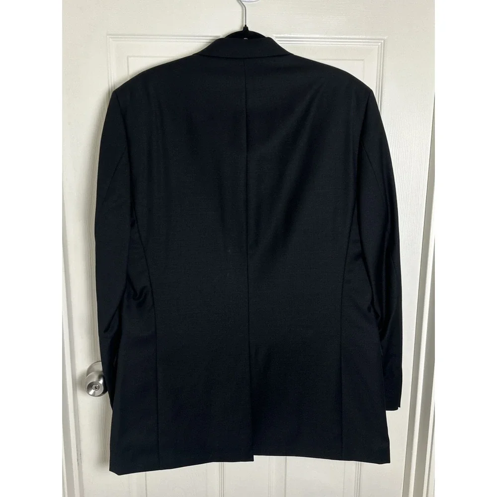 Lauren Ralph Lauren Men's Black Blazer 42L 100% Wool Classic‎ Waterbury Buttons
